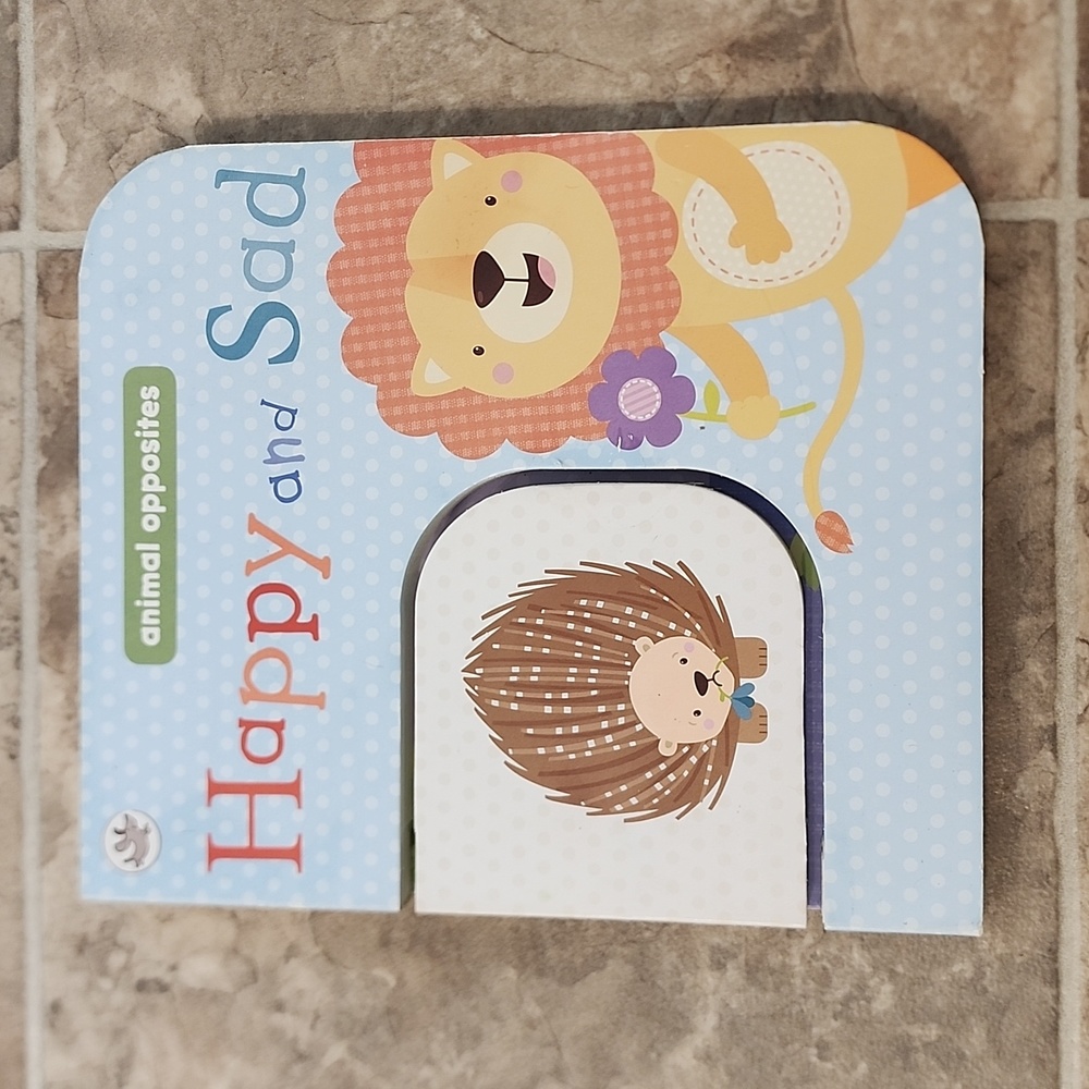 little learners Happy and Sad animal opposites book